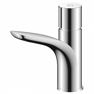 Смеситель д/умывальника GELIOS d33  3504L хром/белый ARGO 41930 АКЦИЯ