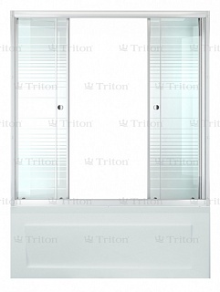 Шторка д/ванны Triton "Полосы"  1,5