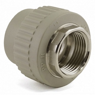 Переход 40*5/4"вн.рез.(под ключ) серый (5/20) ПРО АКВА (PA22520PG)