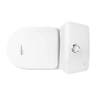 Унитаз-компакт "АТТИКА" (ЛЮКС/комфорт) белый сид.термопласт мет.креп. (Самара)