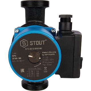 Насос циркуляционный 32/60-180 (SPC-0010-3260180) STOUT замена арт.83924