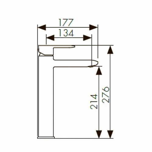 Смес д/раковины высокий Kaiser Estilo ф35 (62111)