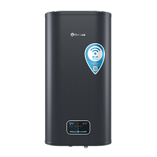 Водонагреватель THERMEX ID 50 V (pro) Wi-Fi черный плоский нерж.(1.3+0.7Квт) ВЫГОДА!!!
