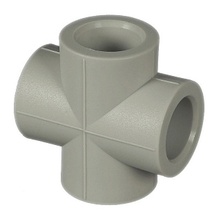 Крестовина 20 серый (25/150) ПРО АКВА (PA17008PG)