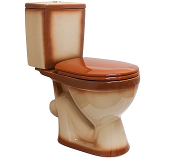 Унитаз-комп "Лира" декор коричн. (КСФ) 