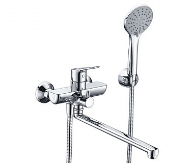 Смеситель д/ванны "Lippe" (4502L) длин.излив, 35мм хром  WasserKraft