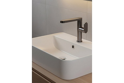 Смеситель д/умывальника ALITA поворотный излив, алюминий, картридж d25 2534 ARGO 44711