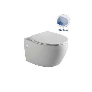 Унитаз подвесной безободковый Vincea "INTERO" белый .сиденье slim м/л  VT1-21 ВЫГОДА!!