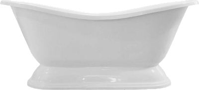 Ванна литьевой мрамор Эстет Бостон отдельностоящая + обрешетка без ножек