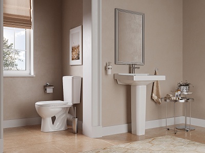 Унитаз-комп "Орион" бел. с арм., сид., креп (Воротынск) 