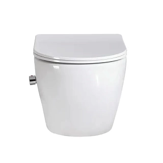 Унитаз подвесной Belbagno "UNO"с функцией биде и сидением  BB3105CHR-BS/SC