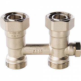 Узел нижнего подключения Н-образный прямой 3/4х3/4 для однотрубной (SVH 0001 000020) STOUT