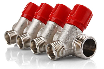 Коллектор латунный  1" м/р 3в 3/4" ЕК м/о 36мм с регулирующими клапанами SantechSystems (129-9352)(30)