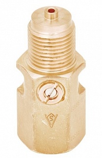 Демпферное устройство для манометра, Shneider, латунь G1/2 или М20х1,5