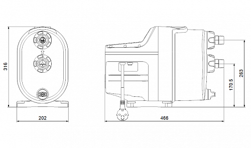 Насосная установка SCALA 1 3-45 (99530405) "Grundfos"