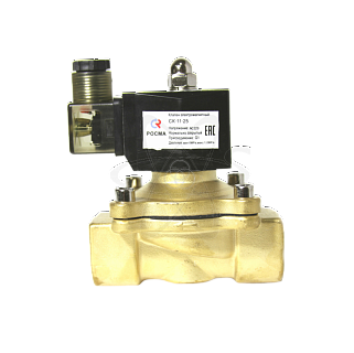 Клапан соленоидный СК-11-25 НЗ 1" , 220В (-5...+90град., 0...7 бар) (РОСМА) (11327)