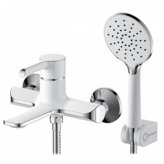 Смеситель д/ванны ELAT белый/хром d40  4005P  ARGO 41156