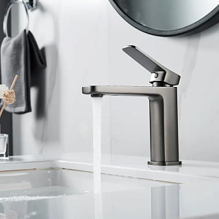 Смеситель д/раковины SHEVANIK оружейная сталь S9901T