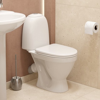 Унитаз-компакт "Виктория" (эконом/стандарт) белый (Самара) 