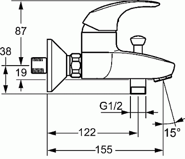 Смес. д/ванны Hansa Pico АКЦИЯ!!!