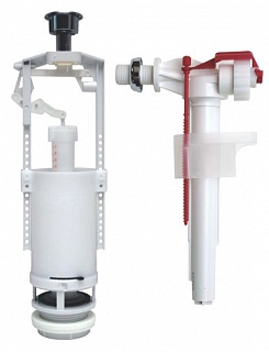 Арматура д/унитаза 1/2" Чешская боковая подв/латун. рез 1-кн. клапан ALCAPLAST SA2000K 1/2 CHROM А16