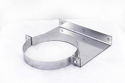 Кронштейн стеновой (длина до хомута 90 мм) — 230 — нерж 1 мм