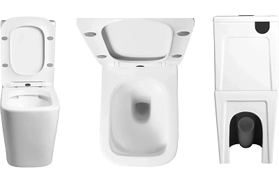 Унитаз-компакт Cerutti SPA "MAIELLA" безободковый сид.дюропл. м/лифт CT10314 АКЦИЯ!!