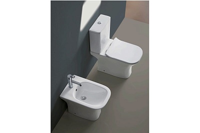 Унитаз-компакт Cerutti SPA "VETTORE" безободковый сид.дюропл. м/лифт CT7192  АКЦИЯ!!