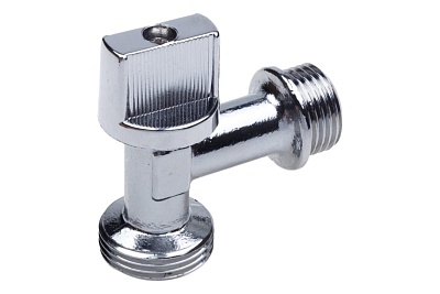 Кран угловой 1/2х3/4"  для СМ хром  AQUALINK