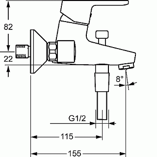 Смес. д/ванны Hansa Primo АКЦИЯ!!!