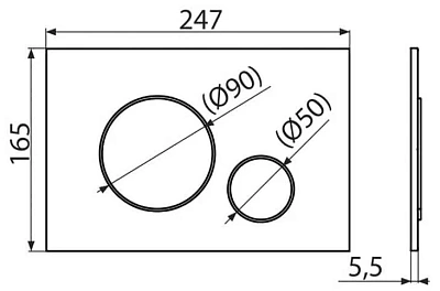 Система инсталляции д/унитаза AlcaPlast 4 в 1 (AM101/1120) с кнопкой (М678 черная матовая) КОМПЛЕКТ