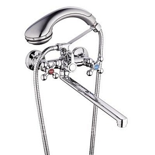 Смеситель д/ванны G-lauf (QML7-A856) крест кер., карт. перекл.