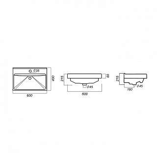 Умывальник "FEST-60" бел. (Самара) 