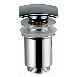 Донный клапан KAISER хром автомат квадрат (8033)