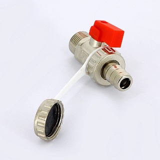 Кран шаровый сливной со штуцером и заглушкой (126G2000) Uni-Fitt