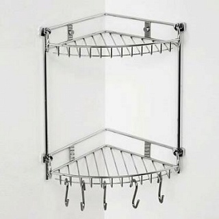 Полка металлическая двойная WasserKRAFT K-1222