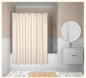 Штора для ванной комнаты, IDDIS, 180*200 см, полиэстер, B68P218i11