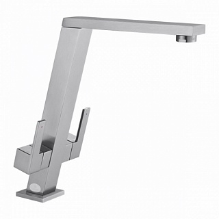 Смес д/кухни Kaiser Vico 2-х ручковый серебро (30144-5) 