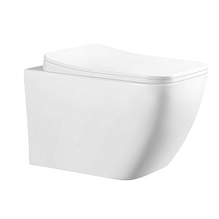 Унитаз подвесной Cerutti SPA "NEMO Aria PP" безободковый сид.пластик м/лифт CT9753  АКЦИЯ!!