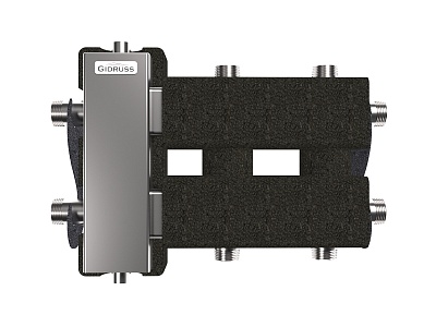 Балансир. коллектор BMSS-60-3DU.EPP (до 60 кВт, вх. G 1″, 2+1 контура G 1″, 4D-кроншт, EPP-термоиз) (BM 60A1T 20)