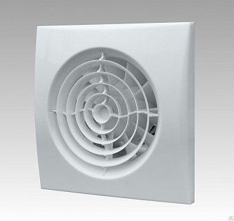 Вентилятор AURA 5C WHITE DESIGN (настенный,потолочный,уровень шума 30 дб.) D125 осевой вытяжной(16)
