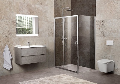 ДУШЕВОЙ УГОЛОК BELBAGNO UNIQUE-AH-1 120/135-90-P-Cr