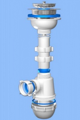 Сифон 3 1/2х40 бутылочный Ани Грот А0150  (30)