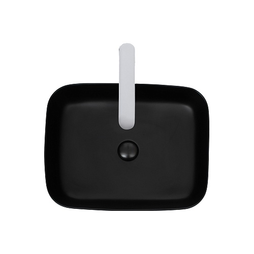 Умывальник WW ELBACH 2195 MB 500х390х140 матовый черный