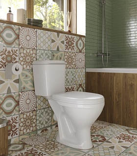 Унитаз-комп "PRO" бел. горизонтальный вып. (Воротынск) 