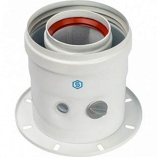 Элемент дымохода DN60/100 адаптер верт. коакс. SCA-6010-240100 STOUT (Bosch-Buderus)