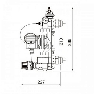 Смесительный узел  без насоса (KMV-NSU 0130-1) Eliteline