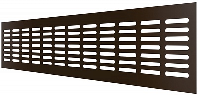 Решетка 4810DP Al Dark bronze переточная алюм. с покрытием полимерной эмалью 480x100 (48)  