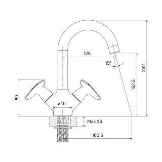 Смеситель для умывальника Copter, IDDIS, COPSB00i01