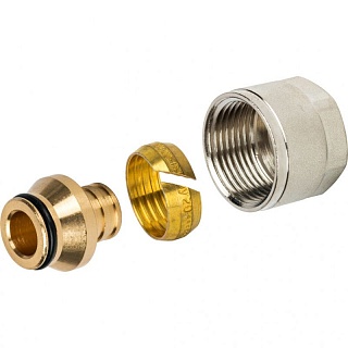 Фитинг резьбозажимной 20х2,8 - 3/4" евроконус (10/100) (SFC-0020-002028) STOUT
